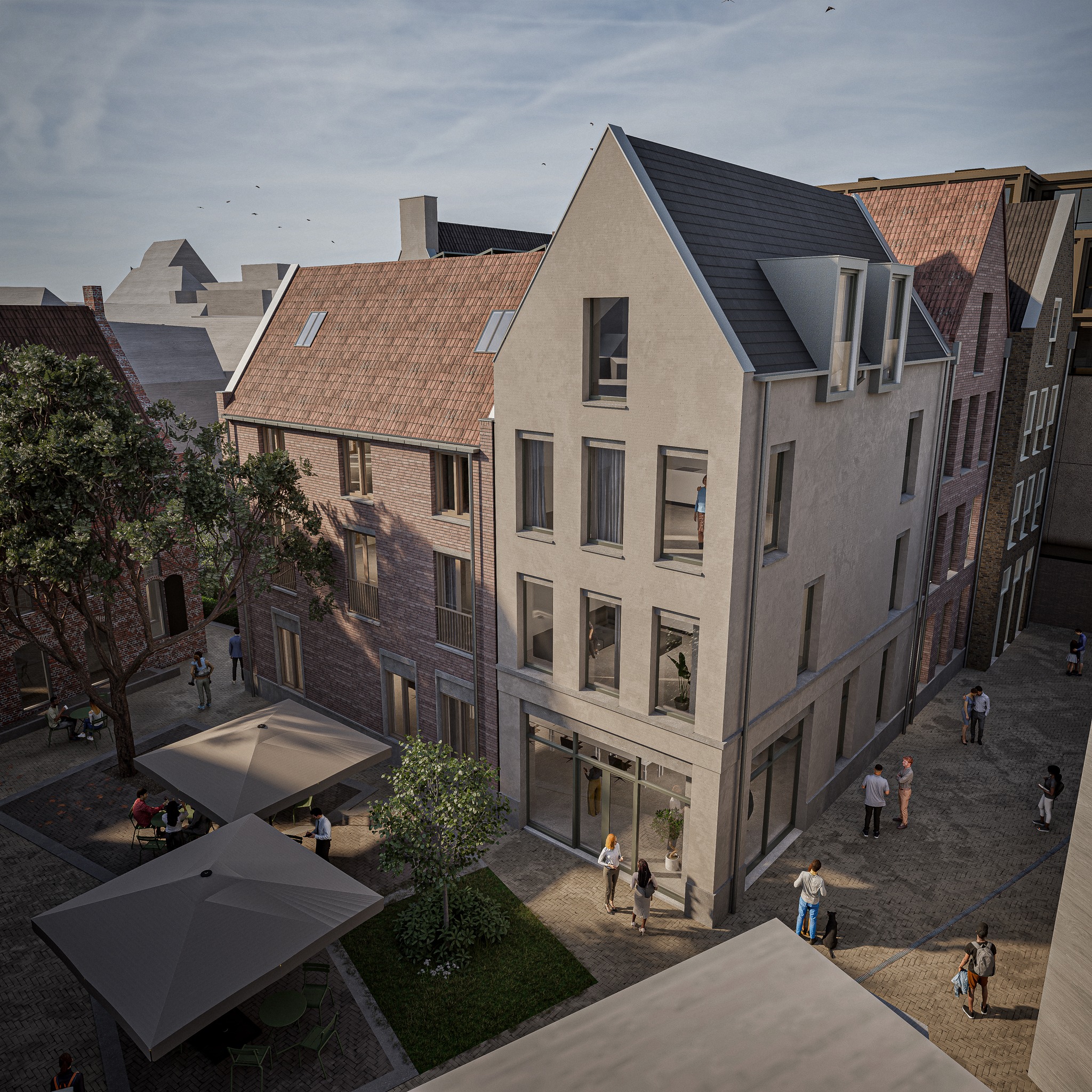 Nieuwbouwproject Broerenkwartier Zwolle met 19 appartementen.